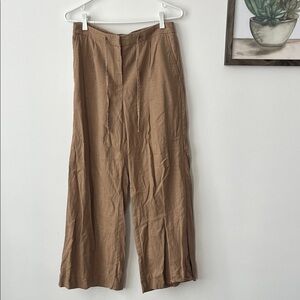 RW&CO Linen Mid-Rise Wide-Leg Pants